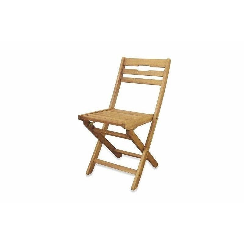 SET 2 SEDIE PIEGHEVOLE IN LEGNO DI ACACIA 50 X 43 X H 83 CM