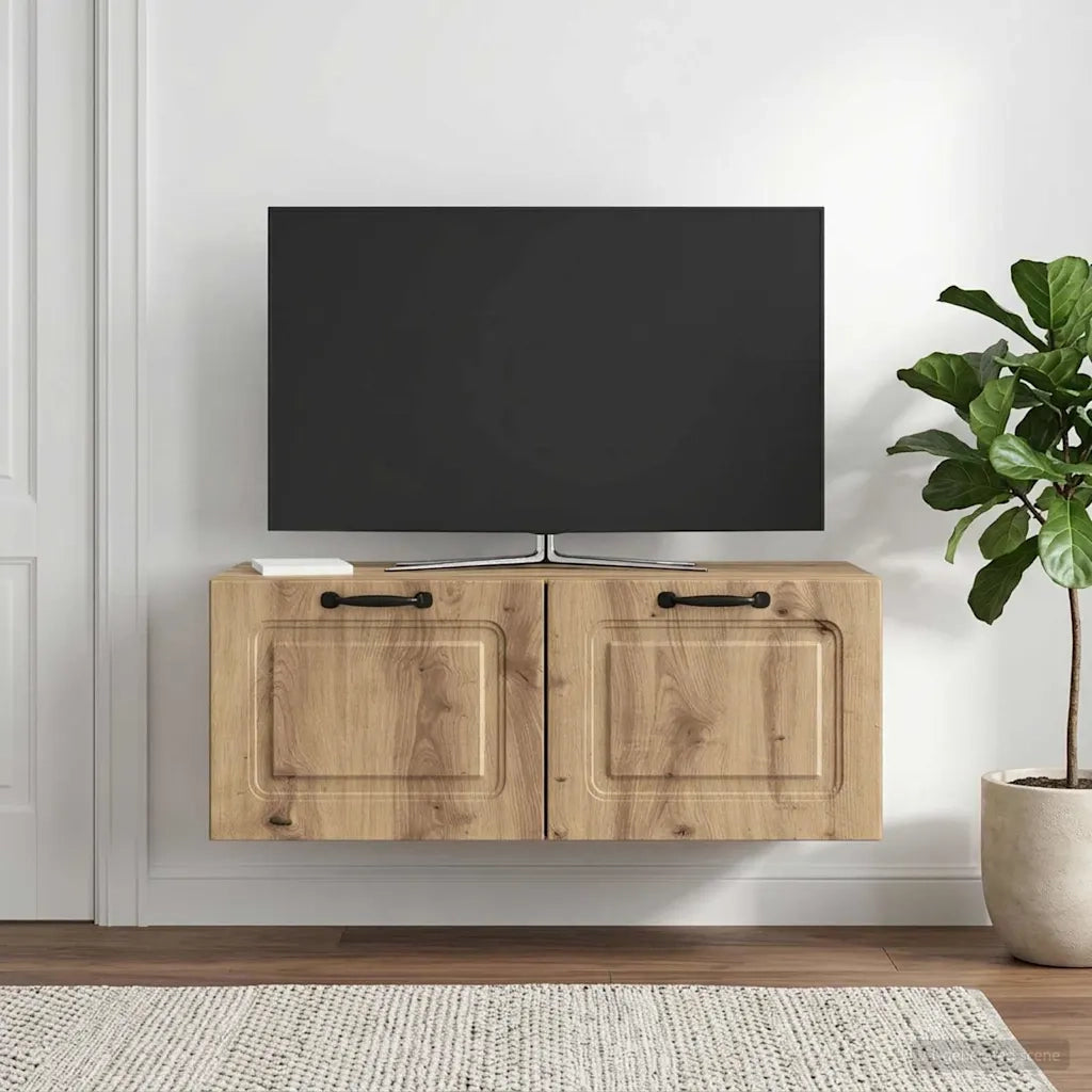 Mobile Porta TV da Muro Rovere Artigianale 78,5 x 41 x 30 cm 899374