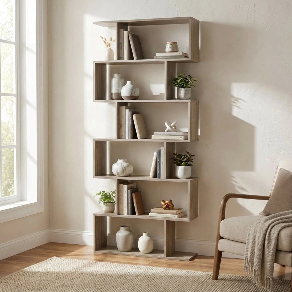 Libreria Moderna di Design in Legno Composito cm 80x23 5x190 5 - SAMU