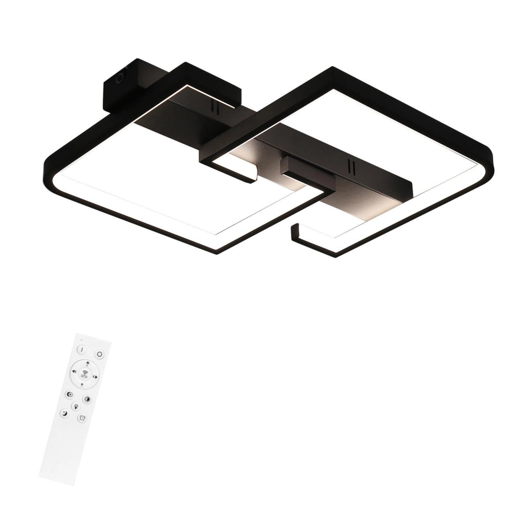 ZMH Lampada da soffitto LED moderna 46W dimmerabile telecomando per soggiorno
