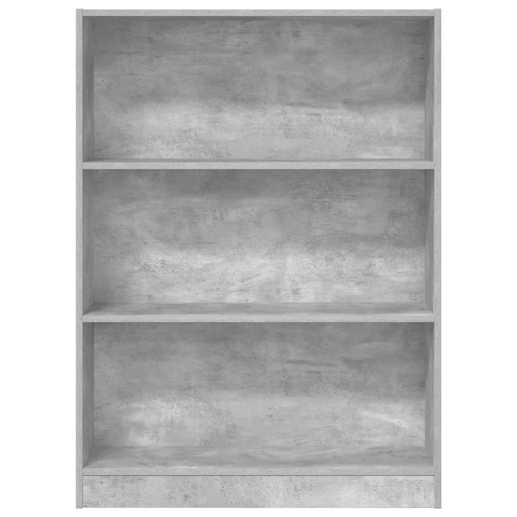 Libreria Grigio Cemento 80x24x109 cm in Legno Multistrato 857838