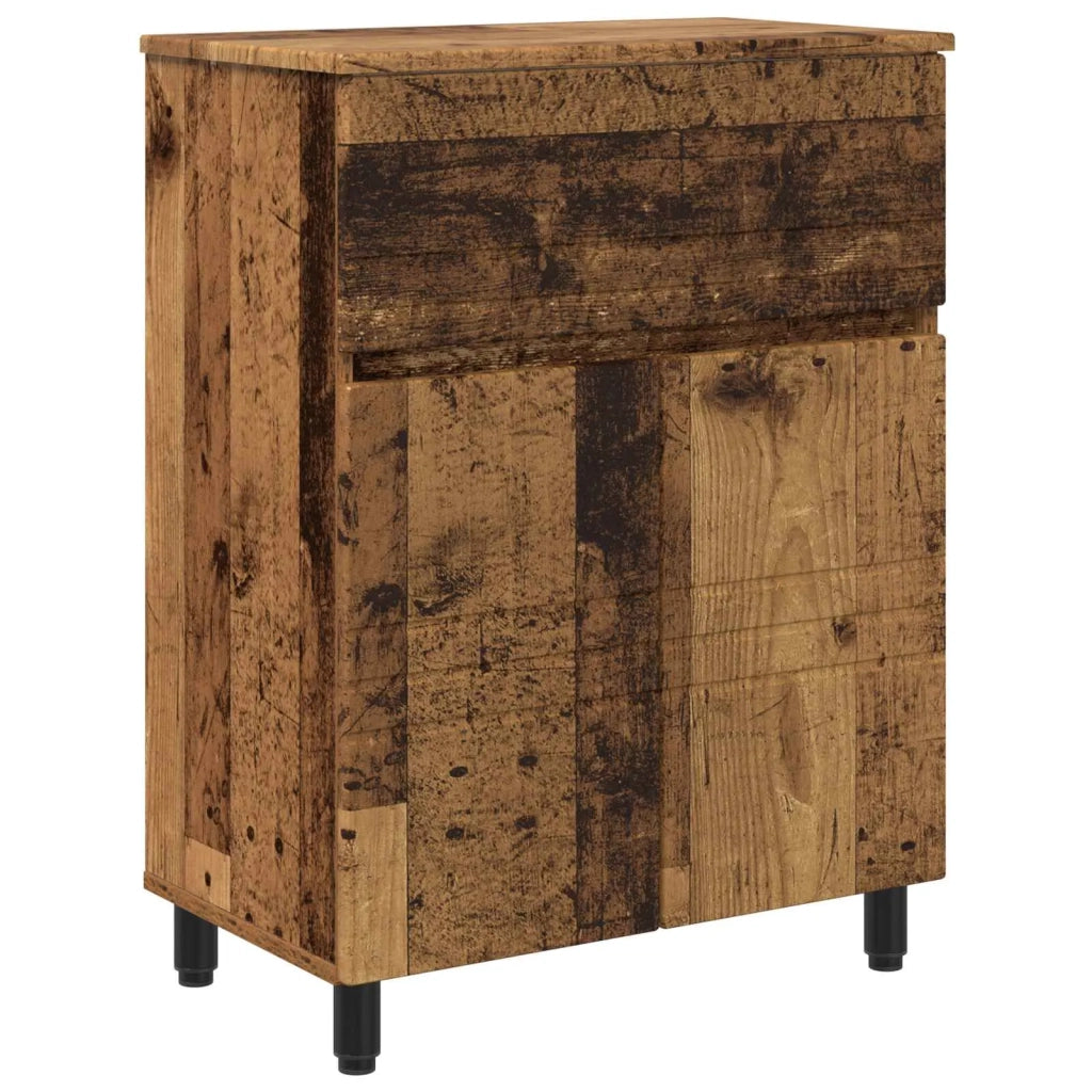 Mobiletto da bagno Legno antico 60 x 35 x 80 cm 889423