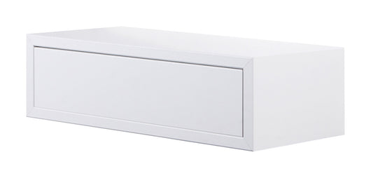 Mensola da Parete 1 Cassetto 45x13,4x20 cm in Fibra di Legno Lego Bianco