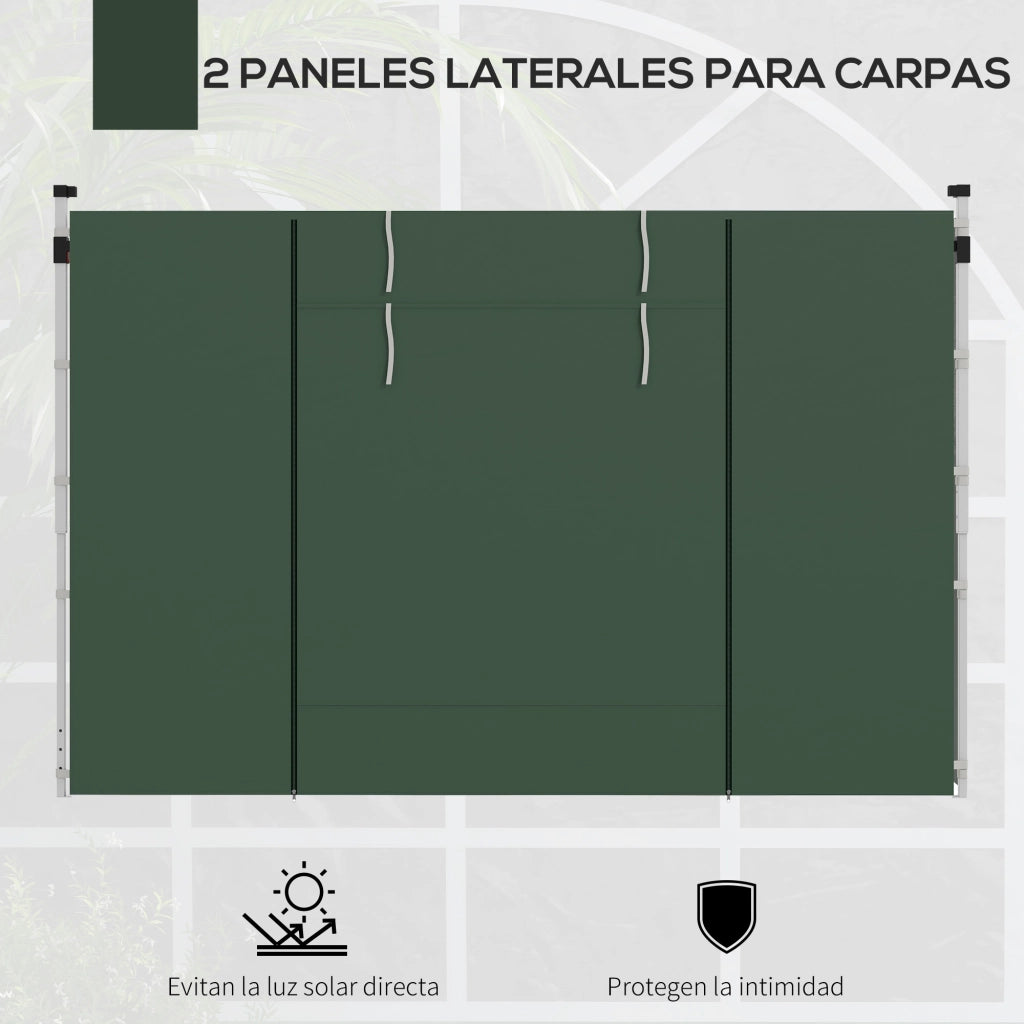 Pannelli Laterali per Carpa ¨C zephmum ¨C Verde 295x195 cm