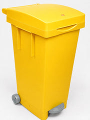 ICS BIDONE BIG TATA PER DIFFERENZIATA Lt. 80 - cm. 38x50x80 h col. Giallo