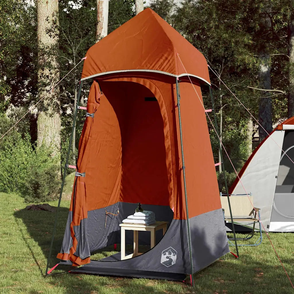 TendaPrivacy Grigia e Arancione 121x121x225 cm TaffetÃ  190Tcod mxl 89708