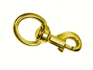 MOSCHETTONI REDINE CON GIRELLO IN OTTONE LUCIDO- - mm.80 con asola da mm.16 - 5 pezzi