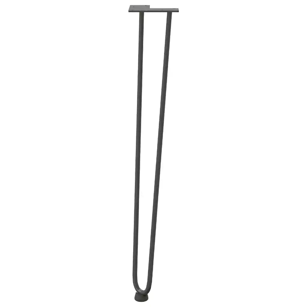 Gambe a forcina per tavoli consolle 4 pz | Piede del tavolo Antracite 72 cm Acciaio massiccio