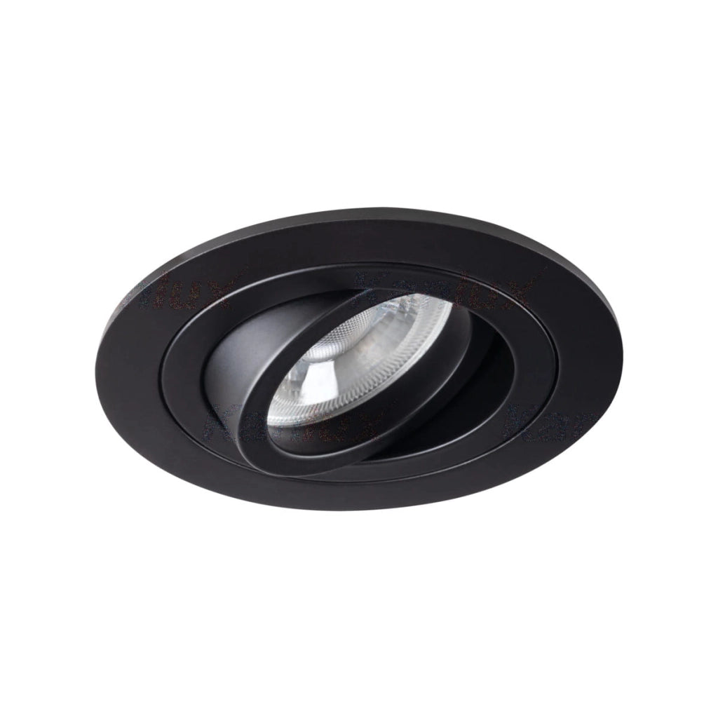 Faretto incasso soffitto Kanlux SEIDY nero orientabile GX5.3 50W
