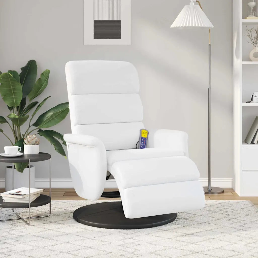 Divano Sedia-Poltrona reclinabile Bianco PU