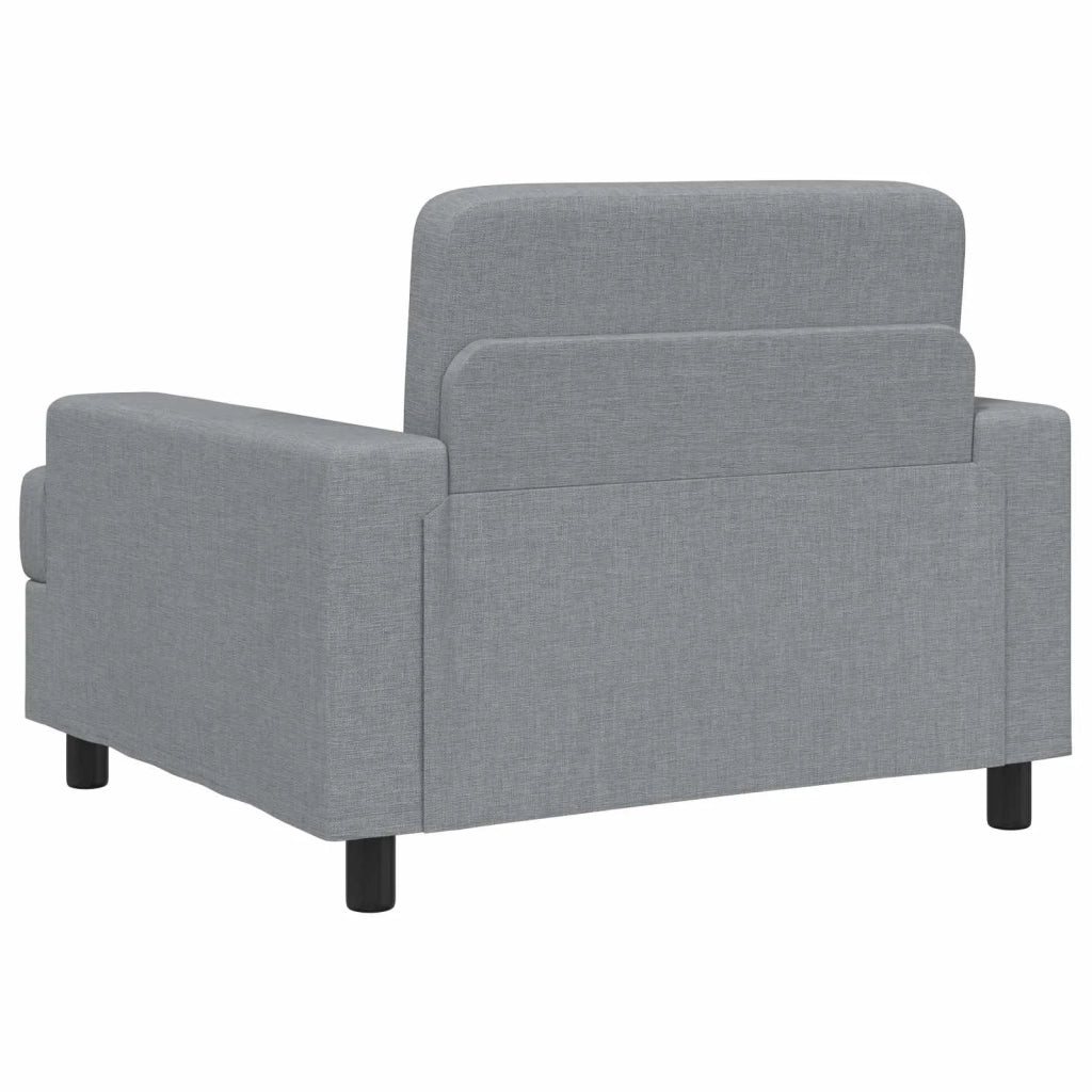 Poltrona Grigio Chiaro Tessuto 42043454