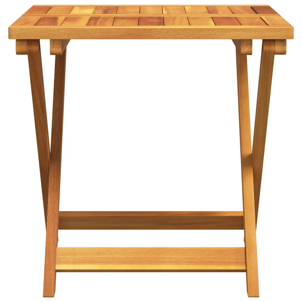 Tavolo da Giardino Pieghevole 50x50x50 cm Legno Massello Acacia 364893