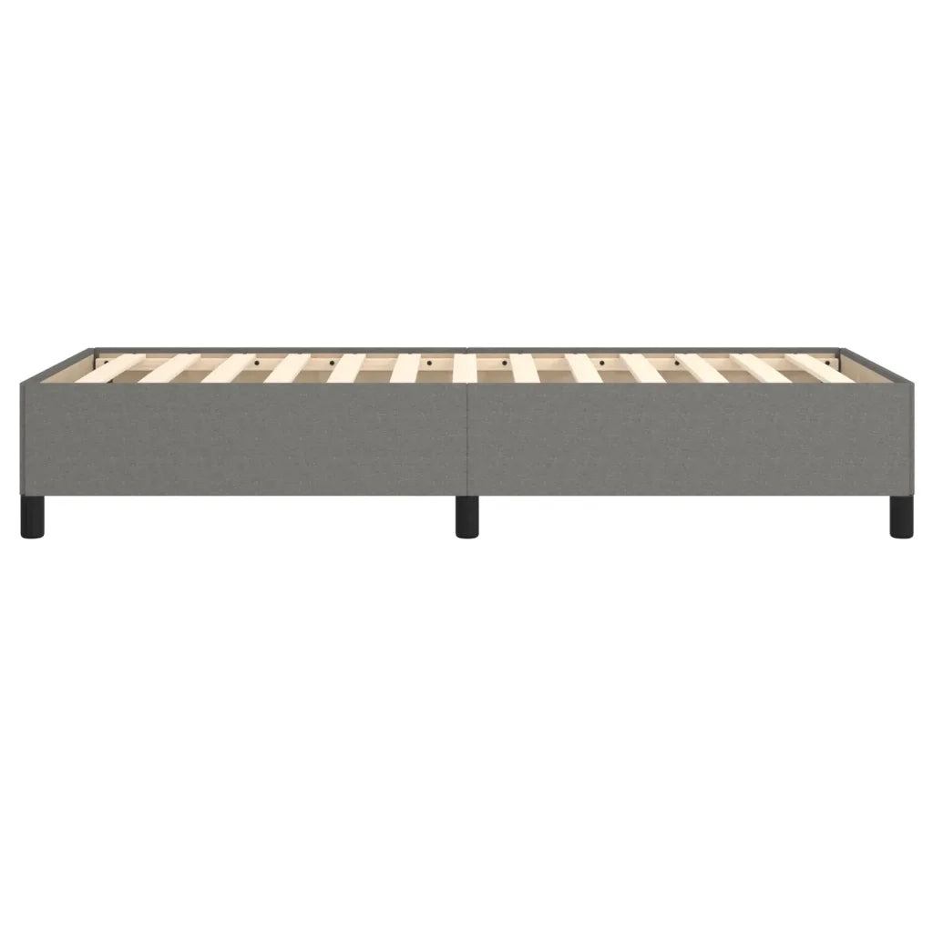 Giroletto senza Materasso-Struttura Letto Grigio Scuro 100x200 cm Tessuto 614923