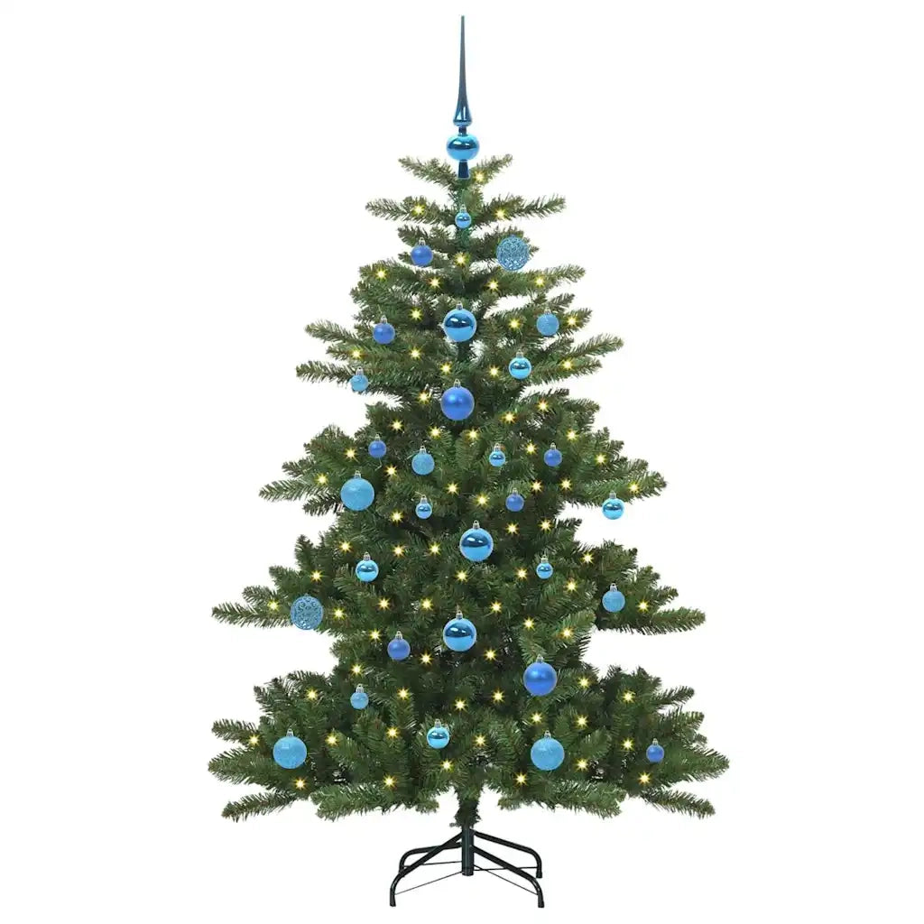 Albero di Natale Artificiale con Rami Pieghevoli Verde 150 cm