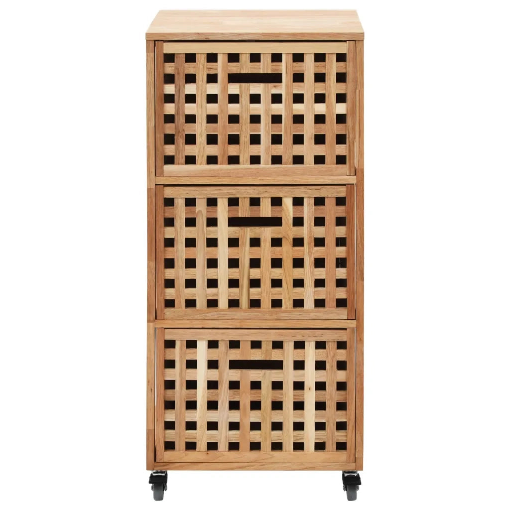 Mobiletto da Bagno 41x41x91 cm in Legno Massello di Noce 247601