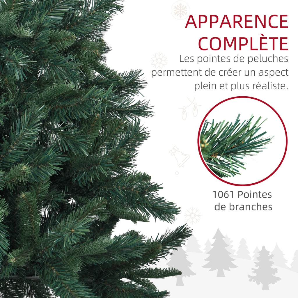 Albero di Natale Artificiale 180 cm ¨C zephmum ¨C Verde, Acciaio, 1061 rami