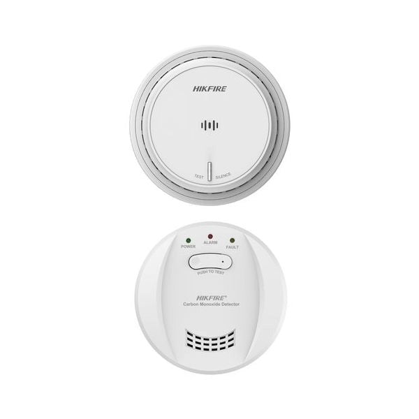 Sensore gas hikvision ine418 hikfire kit monossido + fumo white
