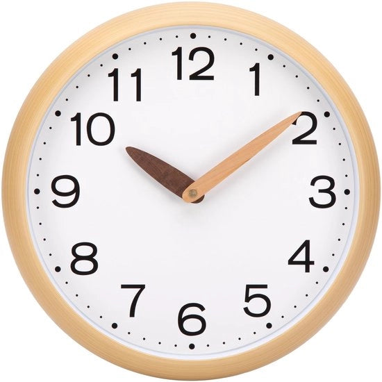 Orologio da Parete senza Suono Tastante in Stile Legno Orologio da Parete Silenzioso per Salotto Cucina Camera da Letto Ufficio Orologio da Parete Moderno 30cm