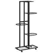 Pratica fioriera mobile a 5 livelli per interni 44 x 23 x 100 cm ferro nero 02_0047084