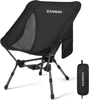Campingstoel opvougbile - sedile da campeggio leggero con piccola misura di imballo - carico massimo 180 kg - sedile pieghevole per campeggio e spiaggia - nero