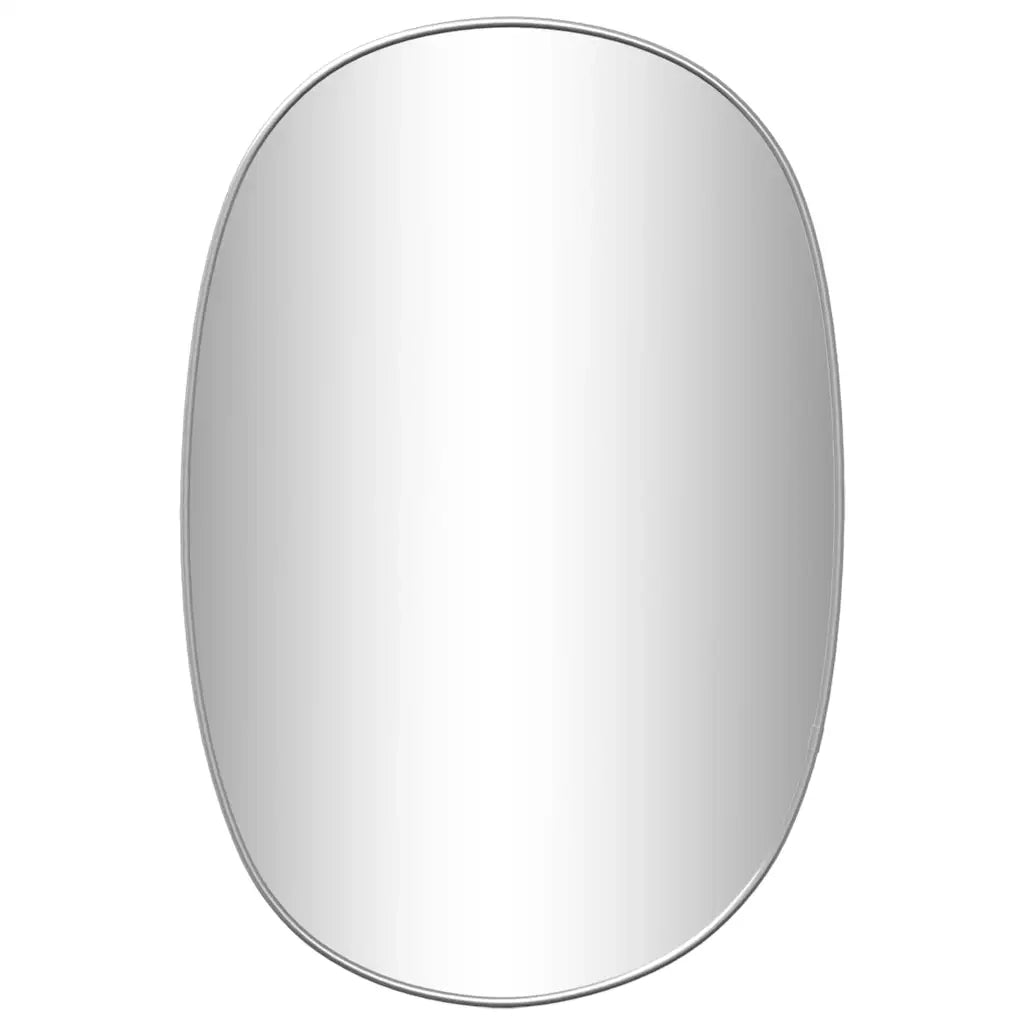 Specchio da Parete-Specchio a Muro-Specchio Decorativo Argento 50x35 cm