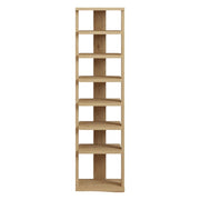 Mobile Portascarpe Soddi, Scarpiera 8 Paia, 30x30x110h cm Marrone Rovere