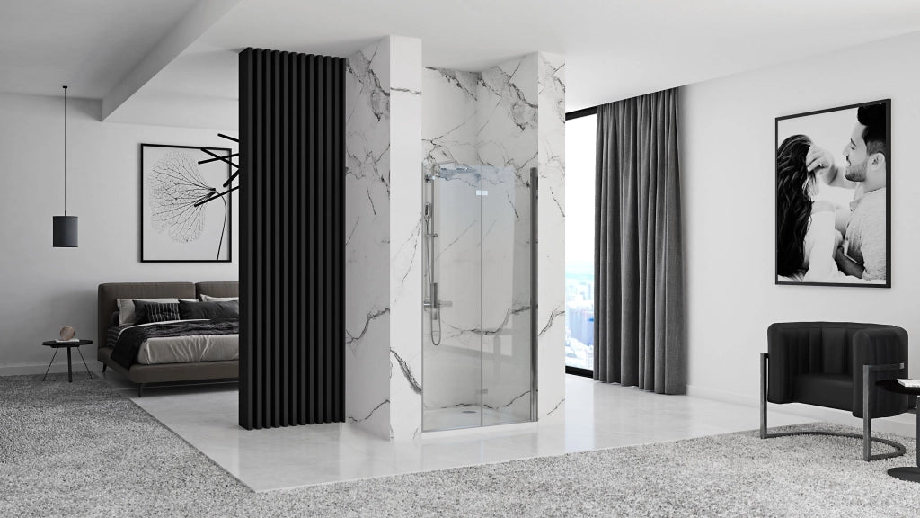 Porta Doccia Rea Molier Chrome + Profilo 90