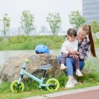 Bici Senza Pedali per Bambini max 4 Anni con Sella Regolabile, in Acciaio, PP, PU e TPR, 66.5x34x47 cm
