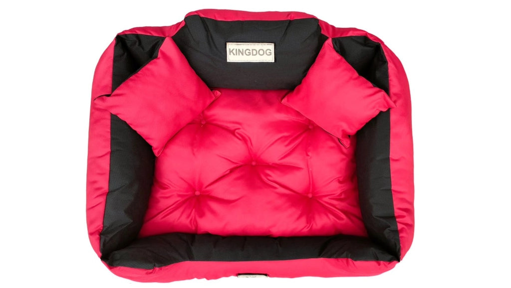 AIO FACTORY 100x75 cm KINGDOG Cuccia per cani impermeabile personalizzabile rossa