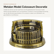 Colosseo Model - Realizzato in Ferro Battuto - Decorazione Per Ambiente - Ornamenti - Souvenir Turistico - Alta Qualità Finitura - 13 cm