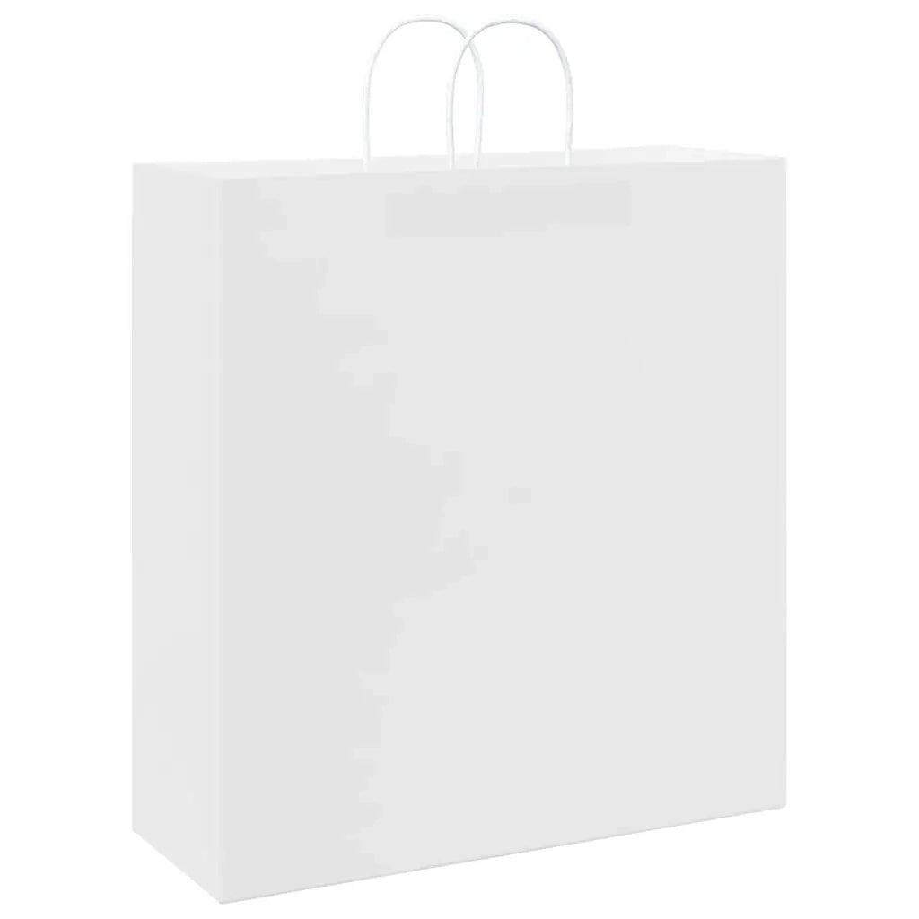 Sacchetti di Carta 250 pz con Manici Bianchi 45x17x48 cm CFW3743019