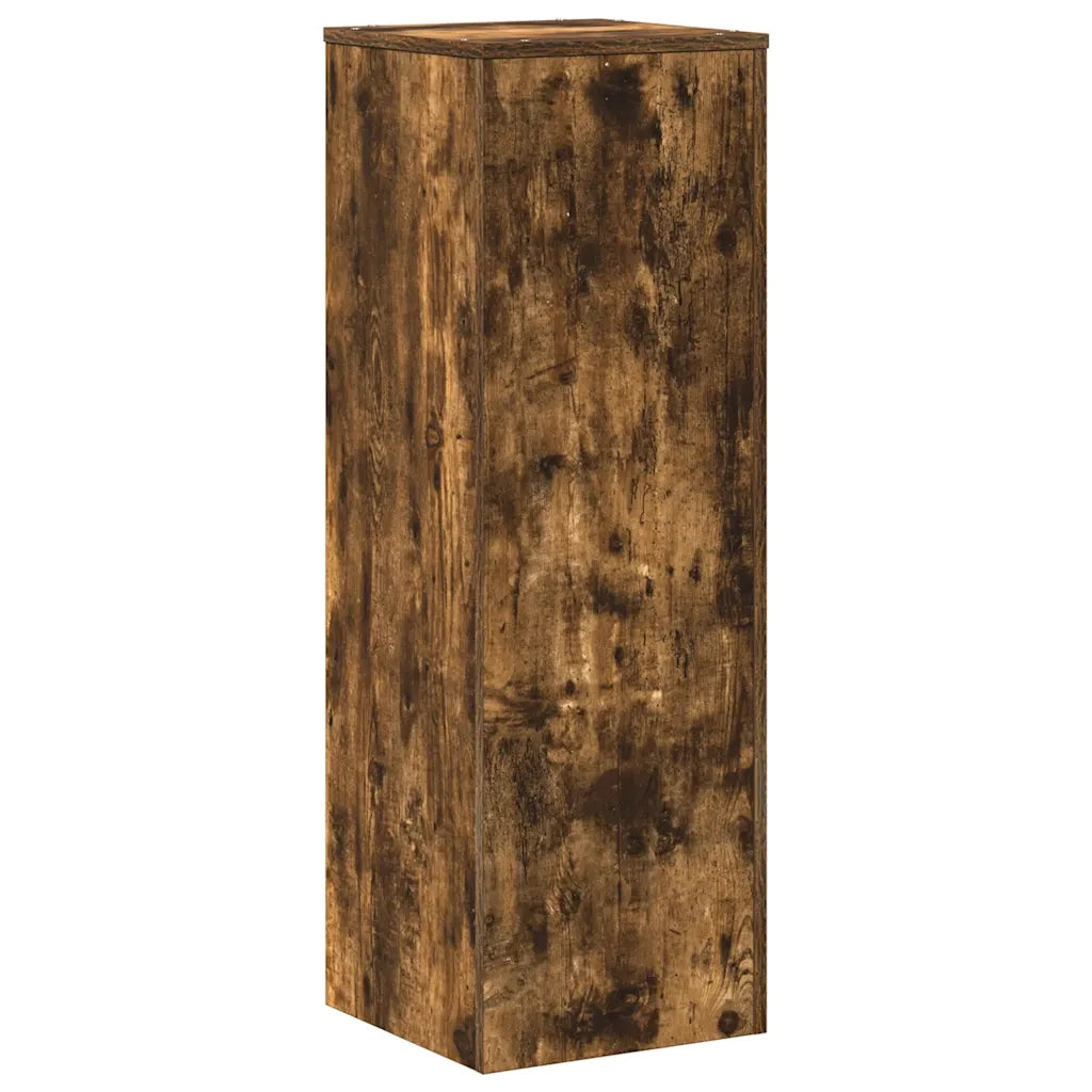 Supporto per Piante Rovere Fumo 33x33x100 cm in Truciolato 852955