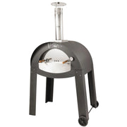 Vesuvio - forno a legna in acciaio inox con camera di cottura da 80x60 cm
