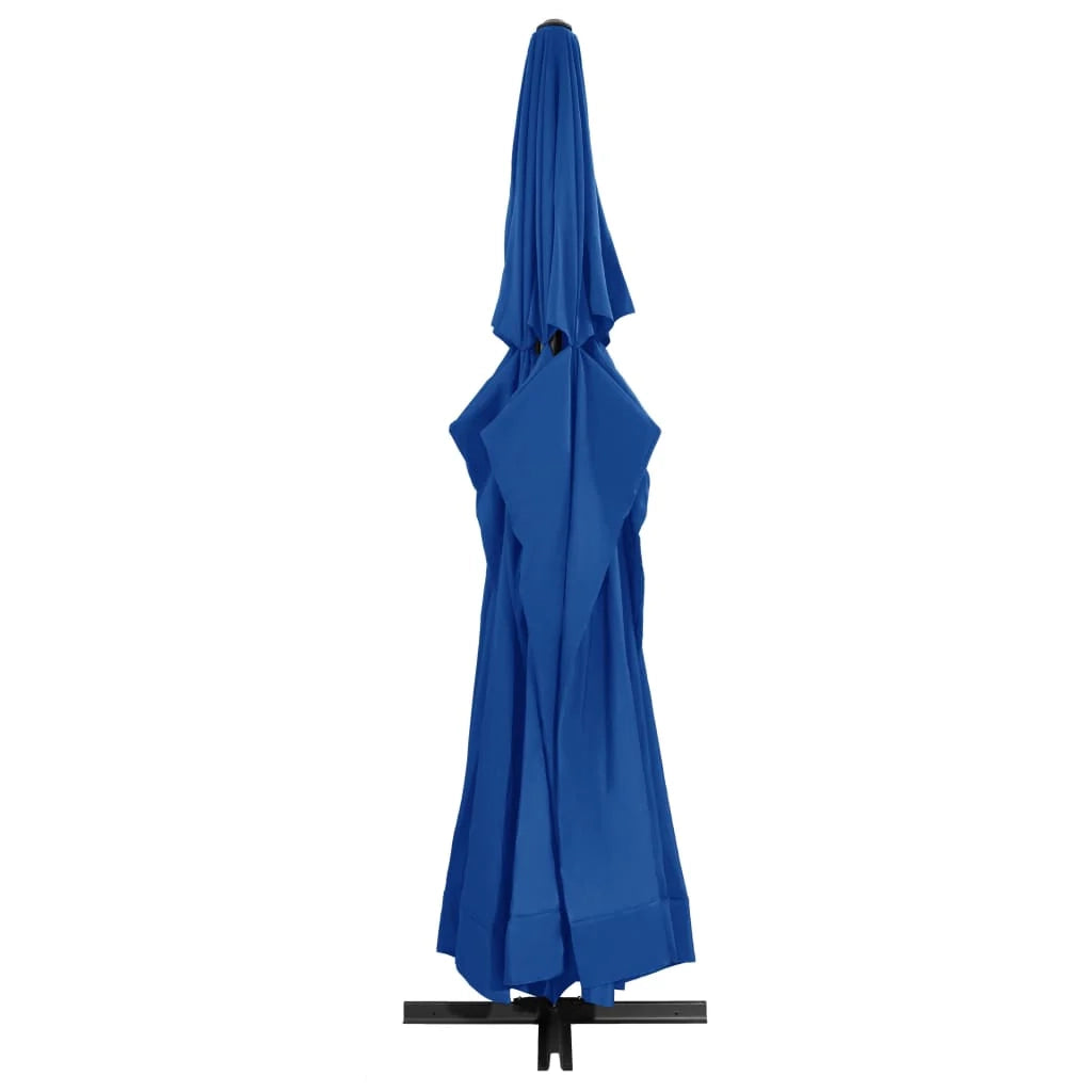 Ombrellone da esterno con palo in alluminio blu da 500 cm 02_0008234