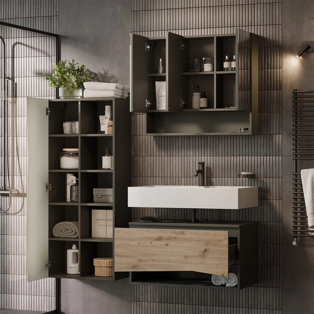 Vicco Set di mobili da bagno Artigiano 3 parti