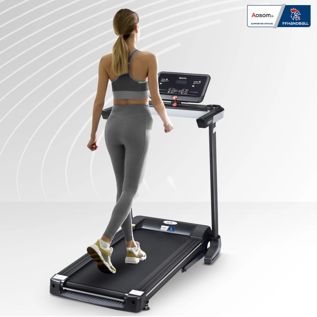 Tapis Roulant Elettrico Pieghevole ¨C Zephmum ¨C 500 W LCD 12 Programmi 1-12 Km/h Nero