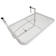 Tavolo da balcone ¨C zephmum ¨C bianco, metallo, 60x56 cm