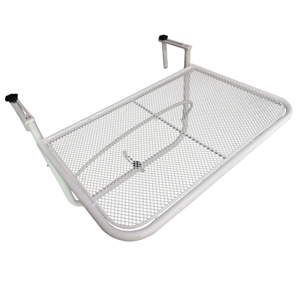 Tavolo da balcone ¨C zephmum ¨C bianco, metallo, 60x56 cm