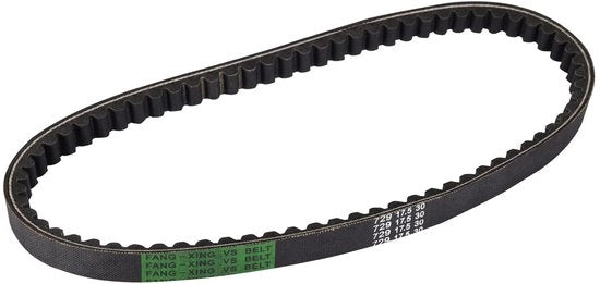 Rimone di Accensione Scooter - Riem di Motore Scooter - Componenti di Motore di Ricambio - Qualità Elevata Gomma - 729x17,5mm - Nero