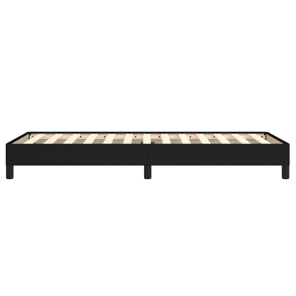 Giroletto senza Materasso-Struttura Letto Nero 80x200 cm Tessuto 365573
