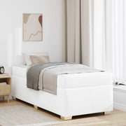 Struttura del letto con materasso Bianco 100 x 200 cm Tessuto