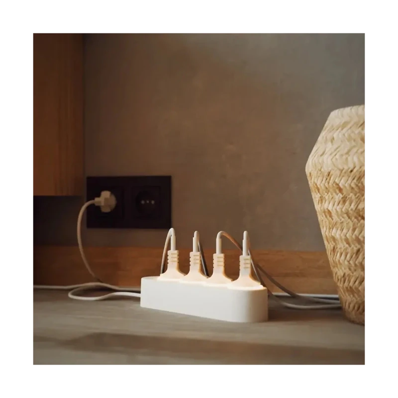 SHELLY POWER STRIP 4 GEN4 WHITE - Ciabatta intelligente con monitoraggio energetico