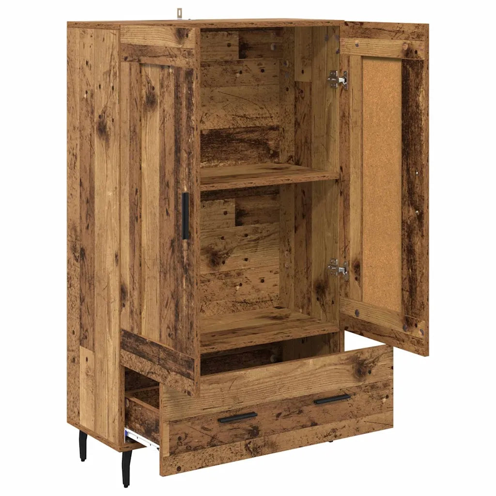 Credenza | Madia | Buffet da pranzo | Armadio da pranzo Legno vecchio 69,5 x 31 x 115 cm Legno multistrato