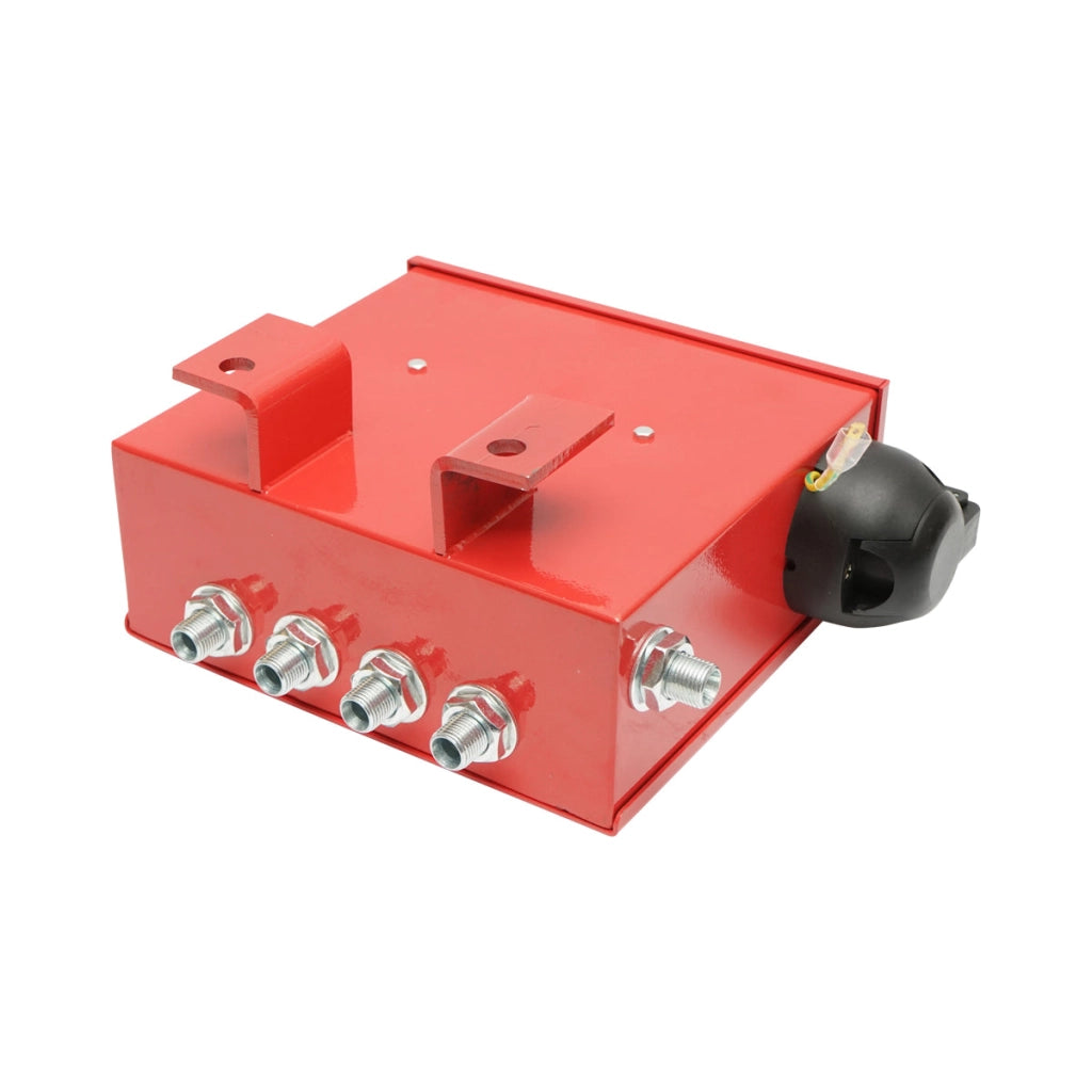 Scatola elettrovalvola verricello trattore forestale 24V, 2 chiusi/aperti