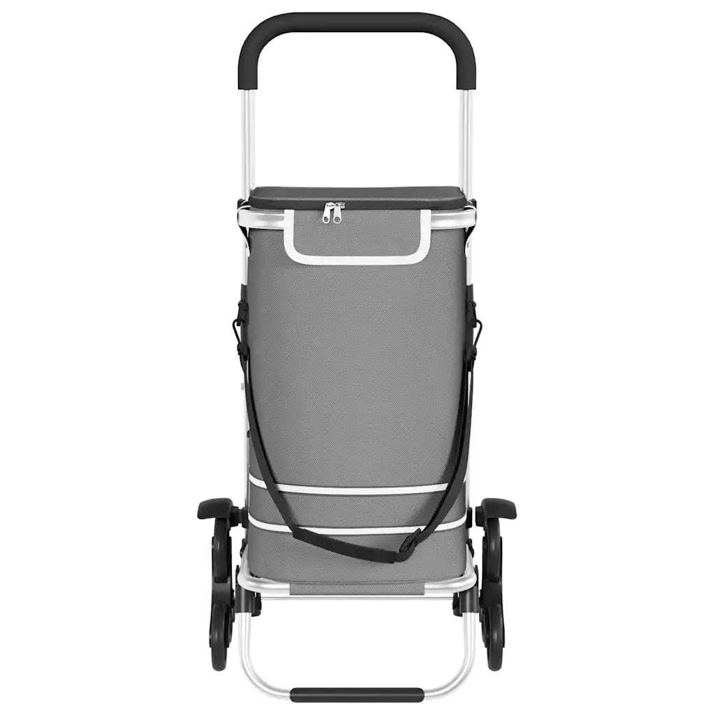 Carrello della spesa 1 Grigio 47 x 39 x 100,5 cm Tessuto Oxford 42002338