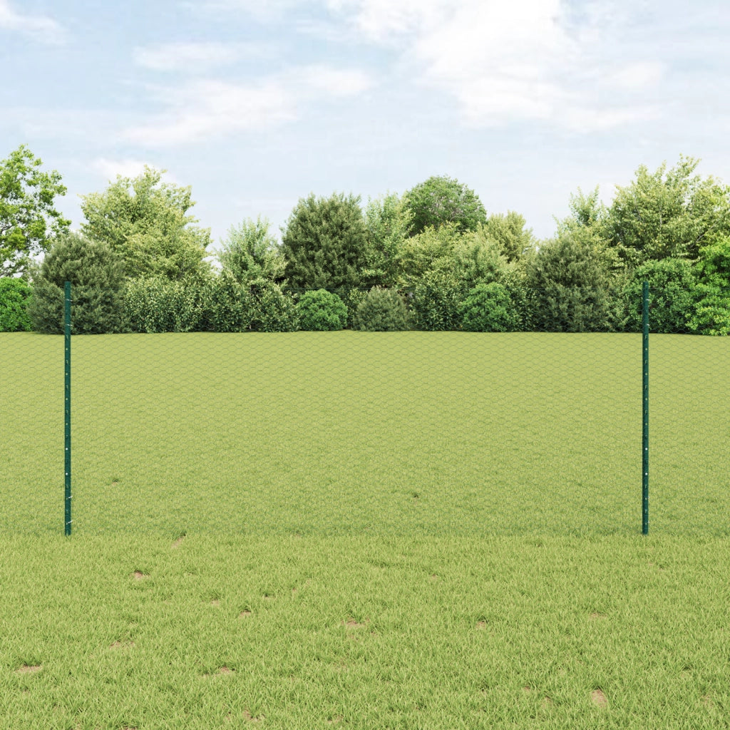 Set di Recinzione Set di 2 Verde Acciaio Standard Durevole