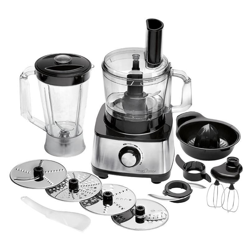 ProfiCook PC-KM 1063 robot da cucina 1200 W 1,2 L Nero, Acciaio inossidabile