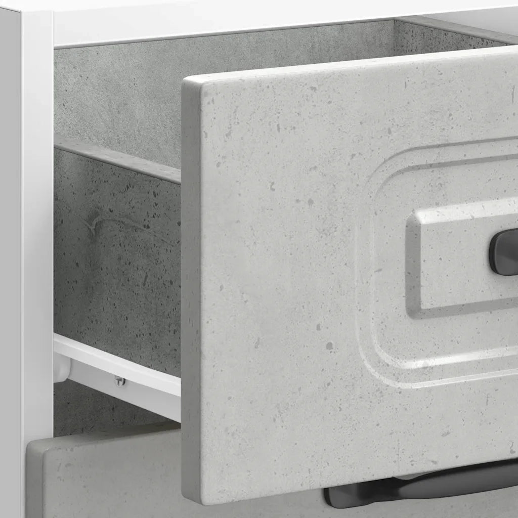 vidaXL Base da Cucina Kalmar Grigio Cemento in Legno Multistrato