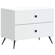 Armadio da Notte con cassetto Bianco 62 x 34,5 x 47,5 cm 895465