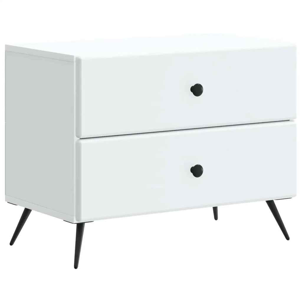 Armadio da Notte con cassetto Bianco 62 x 34,5 x 47,5 cm 895465